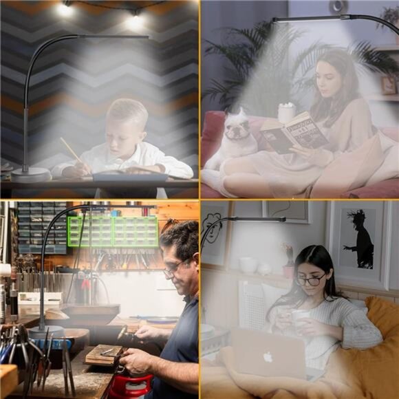 LED Desk Lamp, Swing Arm Architect Task Lamp with Long Flexible Gooseneck - Picture 6 of 7